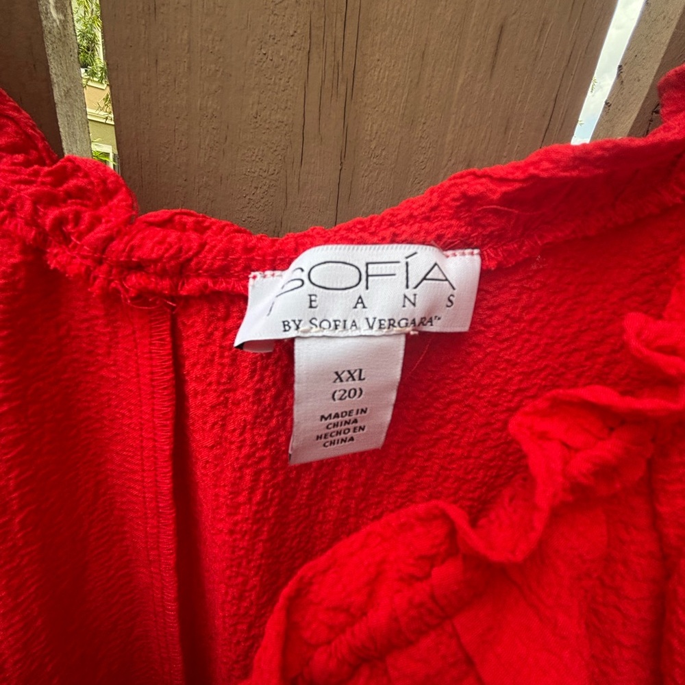 🎉NWT🎉 Red Ruffled Maxi Dress - Picture 9 of 16